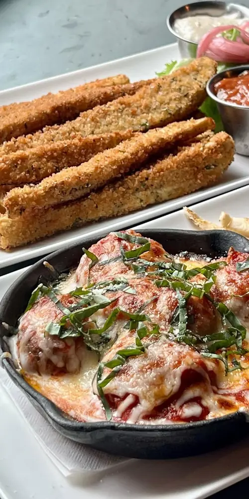 This Monday we have Meatballs & Eggplant fries!
Every Monday we will be featuring past menu favorite